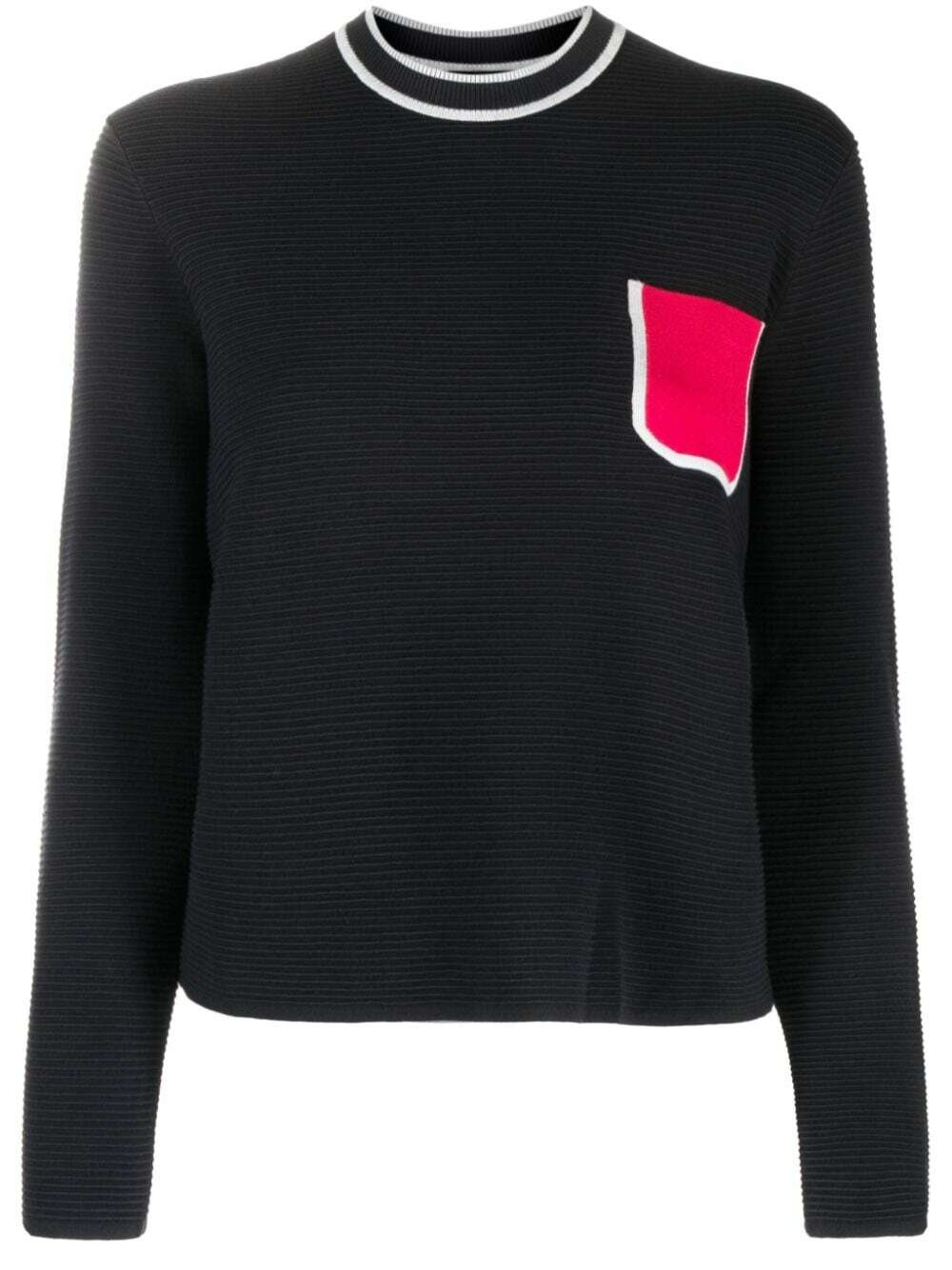 EMPORIO ARMANI - Pocket Detail Crewneck Sweater