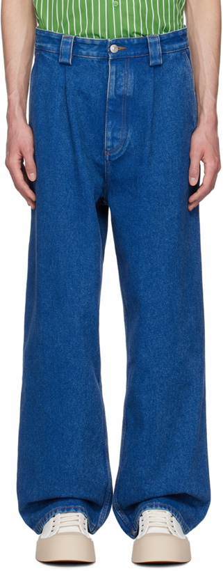 Photo: Marni Blue Coated Jeans