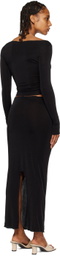 TYRELL SSENSE Exclusive Black Top & Maxi Skirt Set