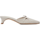 BY FAR White Babybow Heels