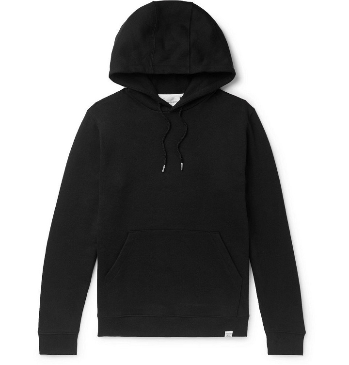 Photo: Norse Projects - Vagn Loopback Cotton-Jersey Hoodie - Black