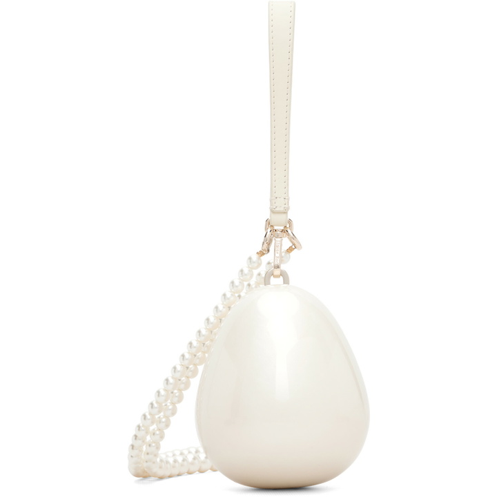 Photo: Simone Rocha Off-White Pearl Crossbody Micro Egg Bag