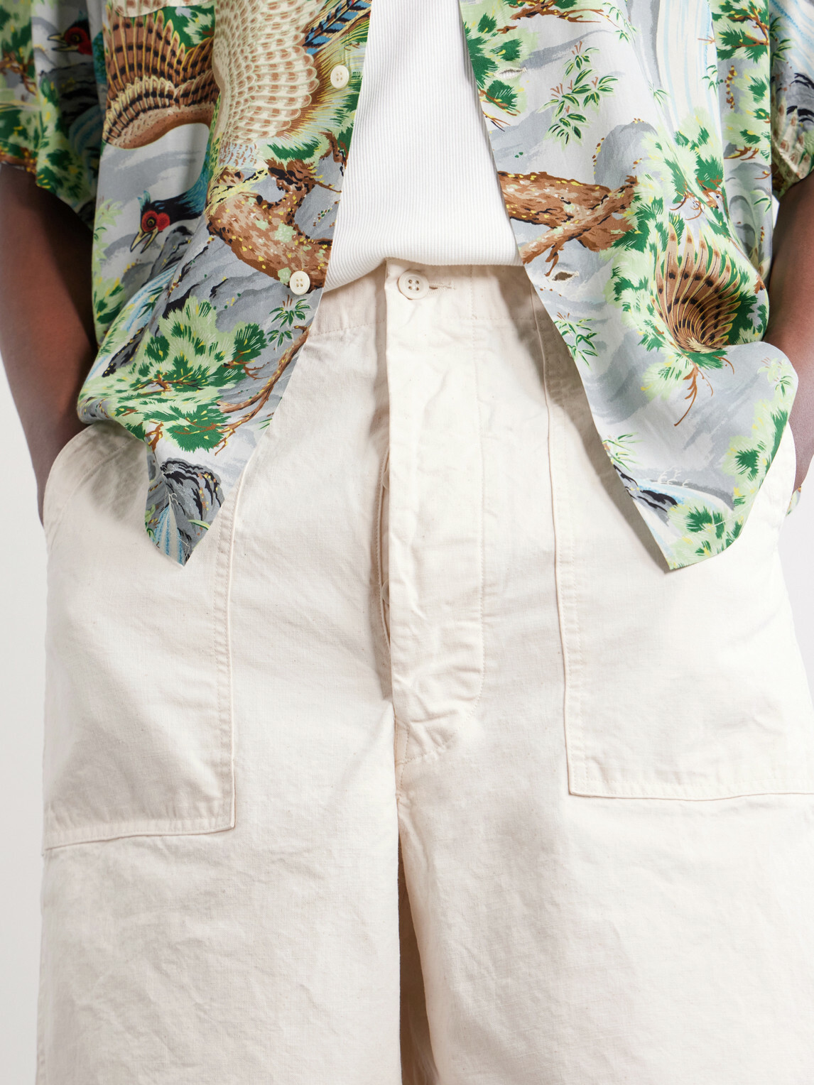 OrSlow - Summer Fatigue Straight-Leg Cotton Shorts - Neutrals