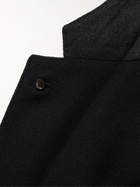 LARDINI - Unstructured Wool-Blend Blazer - Black