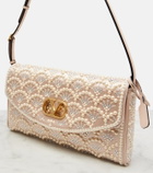 Valentino Garavani DeVain Small embellished satin shoulder bag