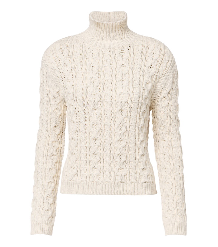 Photo: Róhe Cable-knit cotton-blend turtleneck sweater