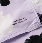 Saturdays NYC - Timothy Mid-Length Floral-Print Swim Shorts - Purple