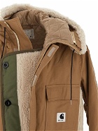 Sacai X Carhartt Wip Fur Panels Parka Jacket