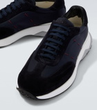 Kiton Suede-trimmed sneakers