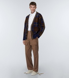 Kenzo - Checked wool-blend cardigan