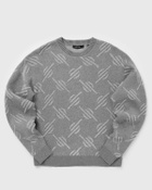 Daily Paper Tevin monogram knit sweater Grey Mens Pullover