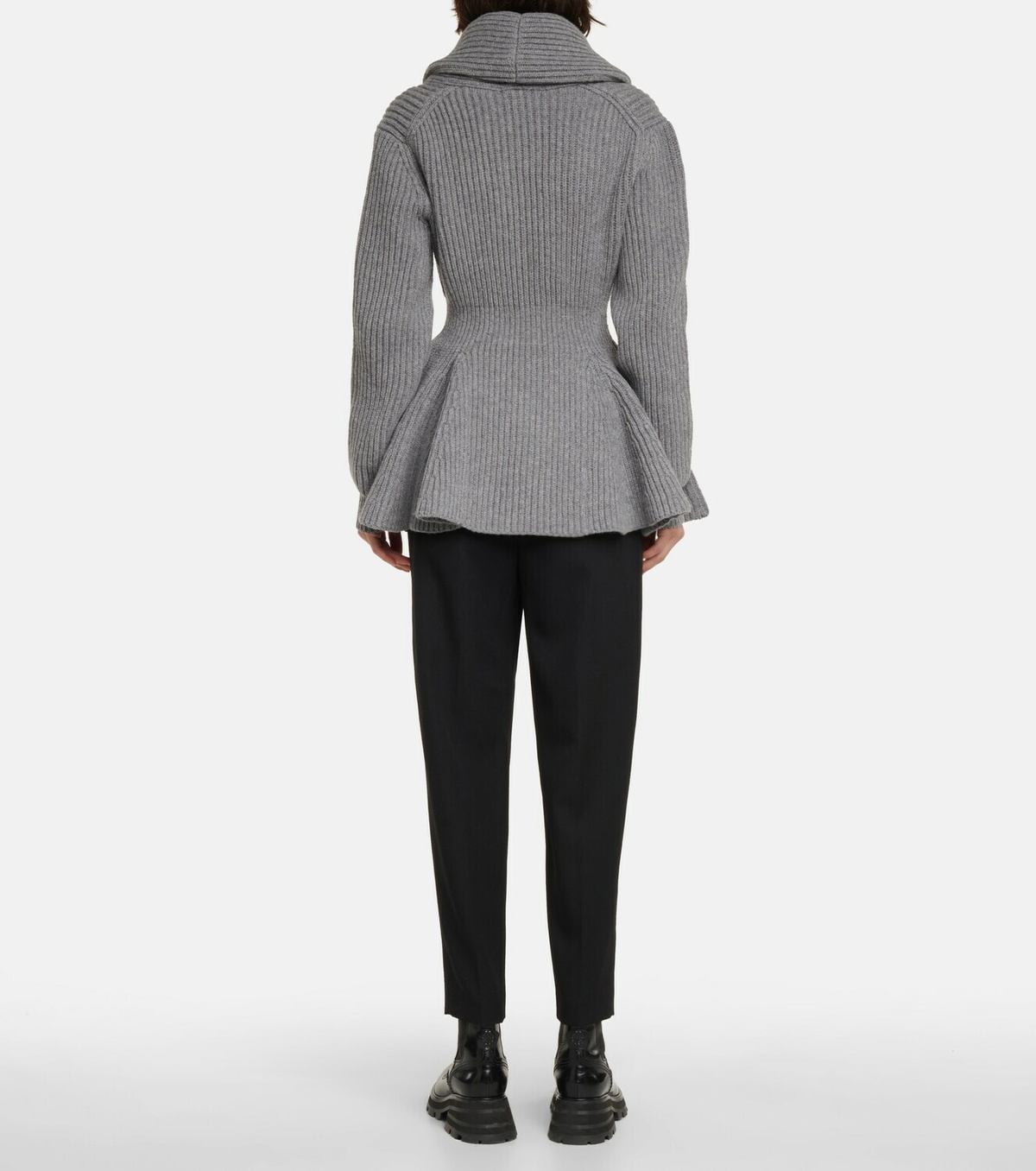 【関税&送料込】Alexander Mcqueen Ribbed Stretch Knit Pencil Alexander McQueen ribbed-knit Tank Top | Black | FARFETCH