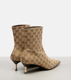 Gucci Bombshell 55 GG Canvas ankle boots