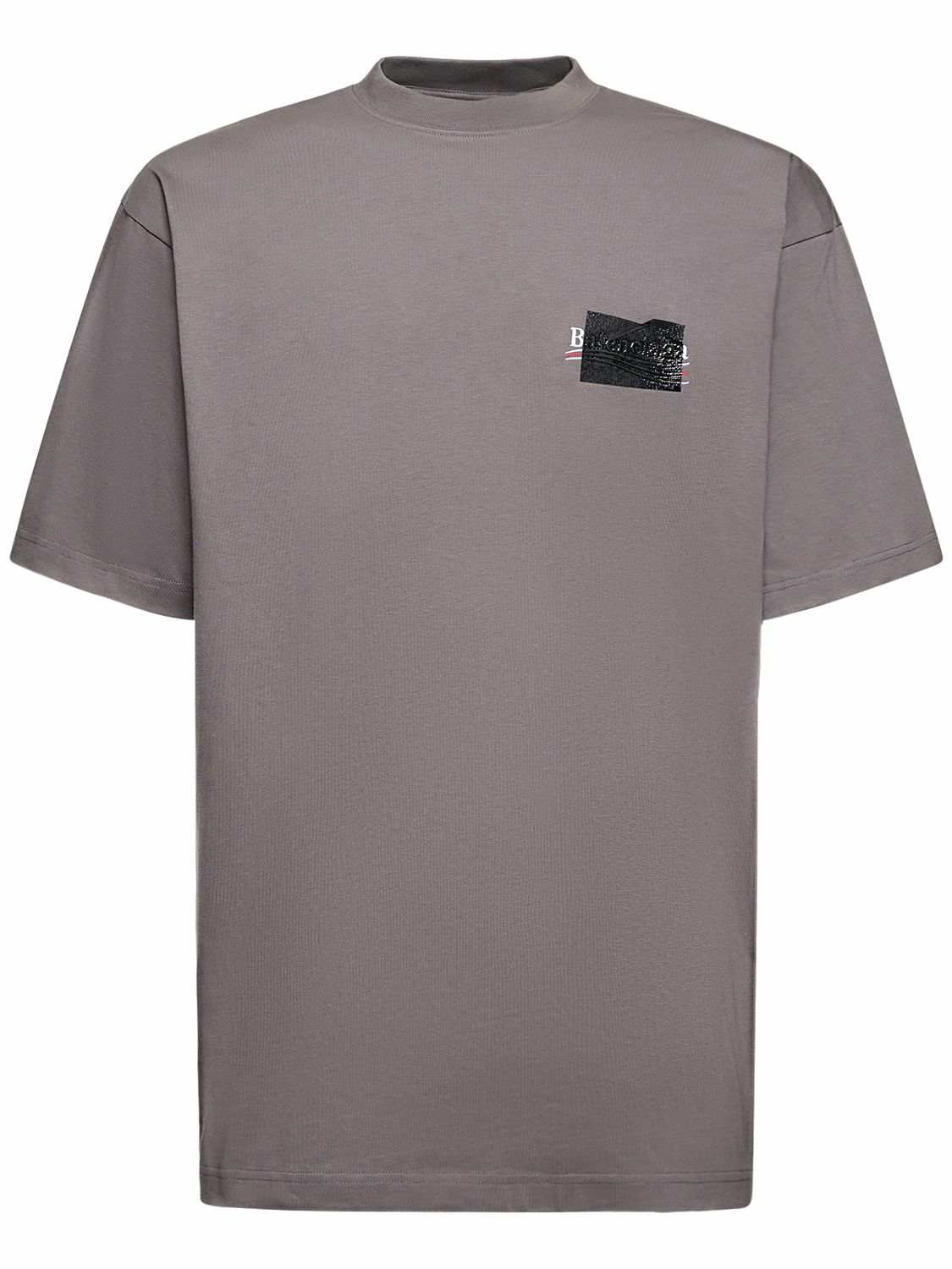 【 BALENCIAGA】 TAPED コットン Tシャツ ロゴ 半袖 ダメージ BALENCIAGA - Taped Logo Cotton T-shirt Balenciaga