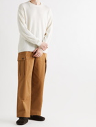 LOEWE - Cotton-Drill Cargo Trousers - Brown