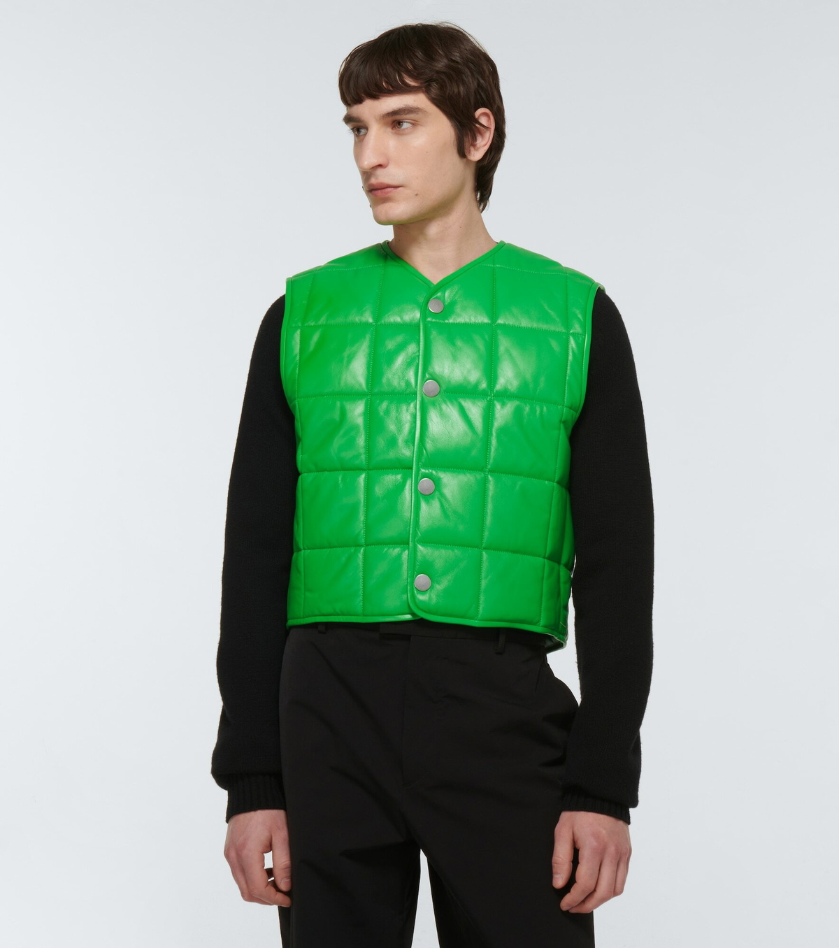 レザージャケット・コート BOTTEGA VENETA PADDED LEATHER VEST BOTTEGA VENETA PADDED LEATHER VEST (BOTTEGA VENETA/レザー