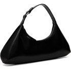 BY FAR Black Amberette Semi Patent Leather Bag