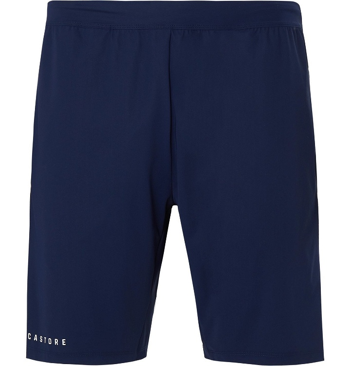 Photo: CASTORE - Reuben Stretch Tech-Jersey Shorts - Blue