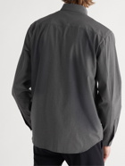 Theory - Noll Checked Stretch Nylon-Blend Shirt - Gray