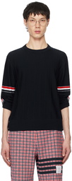 Thom Browne Navy Pinched Seam Sweater