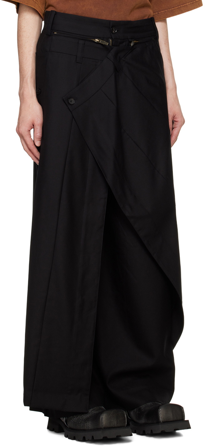 Feng Chen Wang Black Oversize Skirt Trousers Feng Chen Wang Feng Chen Wang Black Oversize Skirt Trousers Feng Chen Wang
