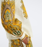 Alémais Porter printed linen blouse