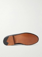 J.M. Weston - 180 Leather and Suede Penny Loafers - Blue