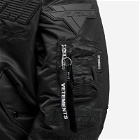 Vetements Men's Blackout Racing Bomber Jacket in Black