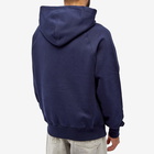 AMI Paris Men's Small A Heart Hoodie in Night Blue