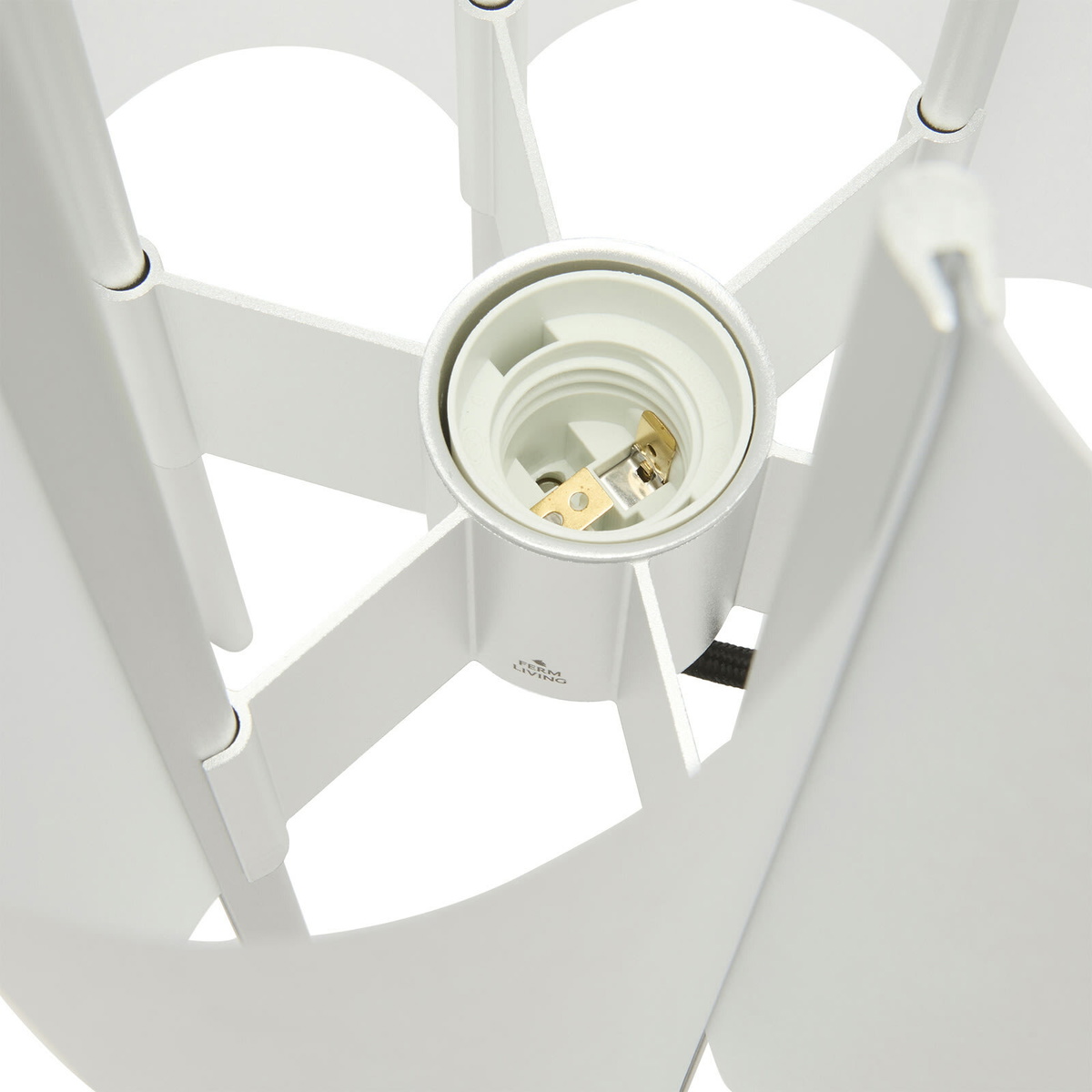 ferm LIVING Boe Table Lamp in Silver/Natural 