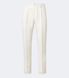 Canali Linen and silk slim pants