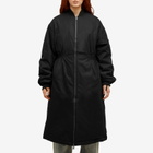 Daily Paper Women's Oversized Long Bomber Jacket in Black