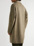 Visvim - Remi Herringbone Wool, Linen and Silk-Blend Tweed Coat - Brown
