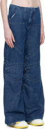 Off-White Navy Hammer Loop Jeans