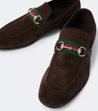 Gucci Gucci Como Horsebit suede loafers