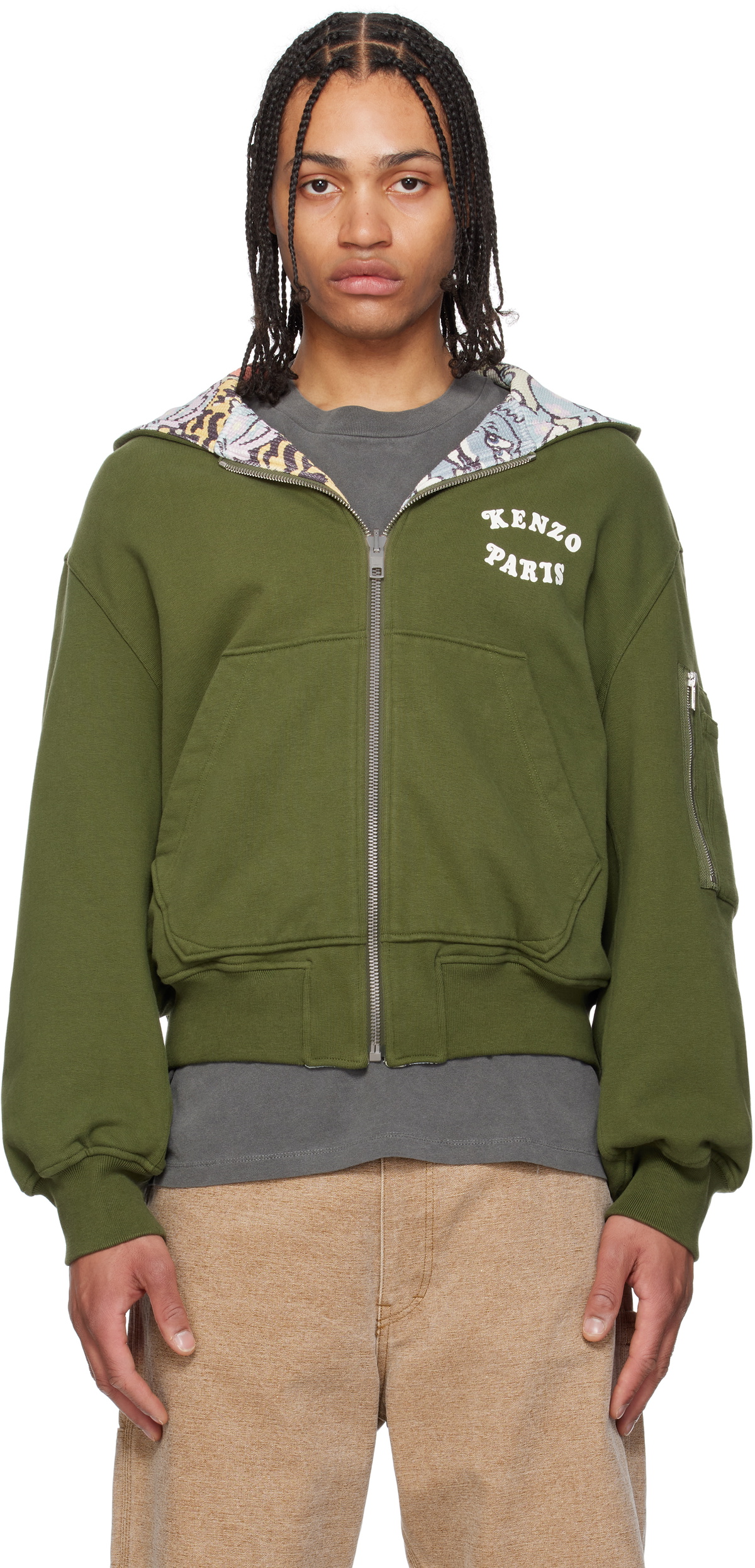 【送料&関税込】Kenzo Paris Hoodie Kenzo Paris Hoodie Sweatshirt Tiger, Black And Red