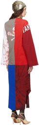 Conner Ives Multicolor Reconstituted Midi Dress