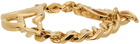 Dolce & Gabbana Gold Logo Chain Bracelet