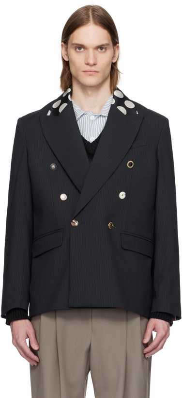 Photo: Charles Jeffrey LOVERBOY Navy Edinburgh Blazer