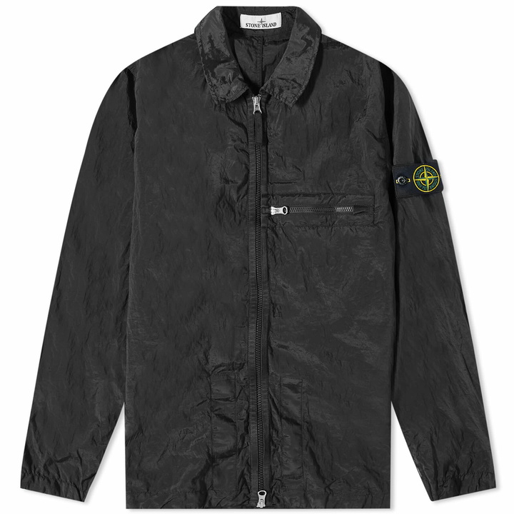 Photo: Stone Island Men's Nylon Metal Shirt Jacket in Black