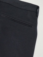 Thom Sweeney - Straight-Leg Pleated Wool-Blend Jersey Trousers - Blue