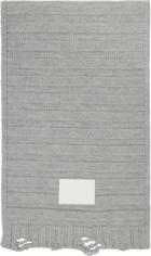 MM6 Maison Margiela Gray Wool Scarf
