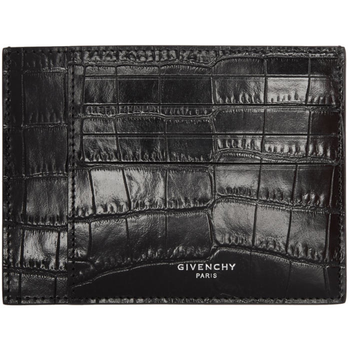 Photo: Givenchy Black Croc Card Holder