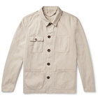 Altea - Sheffield Cotton and Linen-Blend Canvas Chore Jacket - Neutrals