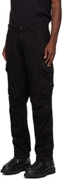 C.P. Company Black Loose-Fit Cargo Pants