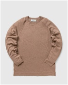 Officine Générale Nate Crewneck Itl Cotton Lyocell Brown - Mens - Sweatshirts