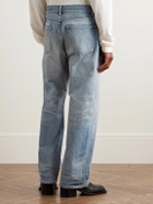 John Elliott - Wyatt Straight-Leg Distressed Jeans - Blue