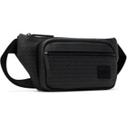 Hugo Gray Grained Faux-Leather Belt Bag