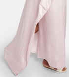 Gabriela Hearst Caped silk satin gown