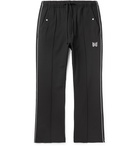 Needles - Logo-Embroidered Piped Twill Track Pants - Black